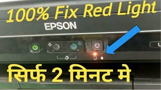 how to fix epson l360 l380 l130 l3110 l3150 l3210 Red Light Blinking  how to reset epson l360 l380 [upl. by Carolan923]