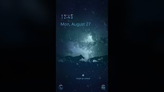 Galaxy Premium Theme  Winter Wolf Pack Animated Lockscreen [upl. by Ahrens]