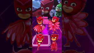 PJ Masks  Owlette 🆚 Owlette 🆚 Owlette 🆚 Owlette X Dance Song Tiles Hop EDM Rush shorts [upl. by Ardnos]