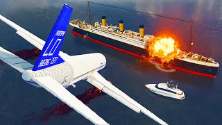 Realistic Plane Shootdown Crashes w Ragdolls 😱 Teardown [upl. by Veradis697]