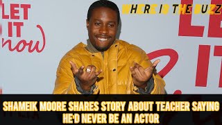 Shameik Moore Shares Story About Teacher Saying He’d Never Be An Actor [upl. by Okomot]