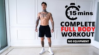 Complete 15 Min Full Body Workout  No Equipment [upl. by Alehs]