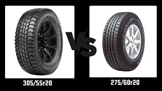 Tire Size 30555r20 vs 27560r20 [upl. by Aracahs750]