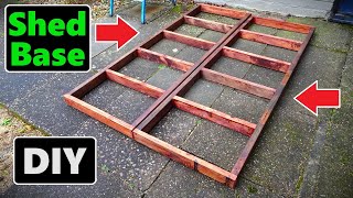 DIY Scrap Wood Shed Build Part 1  Making the Shed Base Subframe [upl. by Toh]