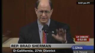 Fear Mongering exposed by Mr Sherman on CSPAN [upl. by Whittemore]