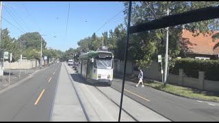 Drivers View Tram 72 Glenferrie Rd to St Kilda Rd [upl. by Henrieta]