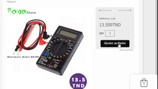 multimeter model M830B [upl. by Ahsinrat]