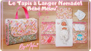 🎀 TUTO DIY FACILE 🎀 Coudre Le Sac amp Tapis à Langer Nomade BÉBÉ MÉLOU 🥰 [upl. by Areehs603]