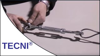 Galvanised Steel Turnbuckle Demonstration [upl. by Emmery]