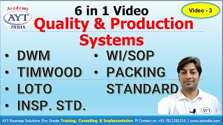 6 in One Video For Engineers  DWM TIMWOOD7 Wastes LOTO INSP STD WISOP PACKING STANDARD [upl. by Nadean]