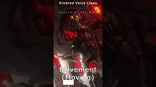 Chosen of the Wolf Kindred Voice Lines  League of Legends Quick Showcase [upl. by Freida575]