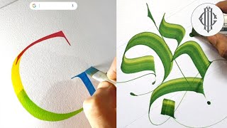 AMAZING CALLIGRAPHY AND LETTERING WITH A MARKER  CALLIGRAPHY MASTERS [upl. by Yevol329]