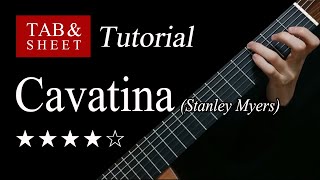 Cavatina  Guitar Lesson  TAB [upl. by Darra98]