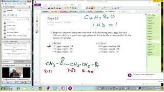 ORGANIC 141 EXAM4 REVIEW AT201 NMR Spectroscopy Problem Solving [upl. by Eelnayr]