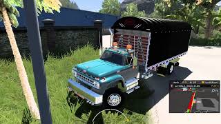 1965 Ford F700 y mapa Colmap para ATS  Old School Trucking [upl. by Ylekalb]