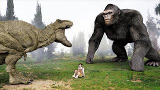 The BEST of Dinosaur Trex Attack Part 2  Jurassic Park FanMade Film  Trex Chase  Teddy Chase [upl. by Abrahan]