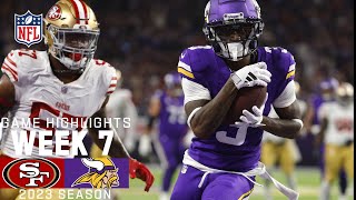 San Francisco 49ers vs Minnesota Vikings  2023 Week 7 Game Highlights [upl. by Yanaj248]