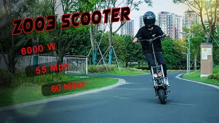 6000W electric scooter ZO03 ZonDooscooter 6000w [upl. by Allicirp]