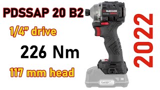 REVIEW Parkside Performance PDSSAP 20 B2 stub nose impact driver Drehschlagschrauber [upl. by Ayotan]