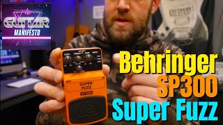 Behringer SF300 Super Fuzz Pedal Review [upl. by Klimesh]