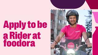 Apply NOW to be a Rider at foodora [upl. by Kleinstein920]