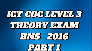 COC LEVEL 3 HNS NEW THEORY EXAM QUESTION WITH ANSWER [upl. by Mendie]