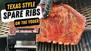 Texas Style Spare Ribs  Smoked Pork Ribs with Dry Rub [upl. by Neeruam]