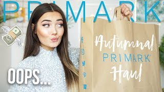 I SPENT SOME COIN ON PRIMARK AUTUMN CLOTHING TRY ON HAUL [upl. by Dreher]