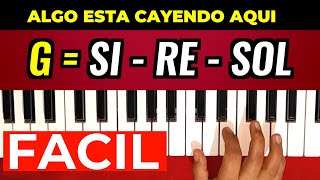 Como tocar Algo está cayendo aquí en PIANO Con arreglos fáciles [upl. by Marchese106]