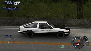 Initial D Toyota AE86 Drift Car Tsubaki Line Real Downhill Assetto Corsa [upl. by Mercy]