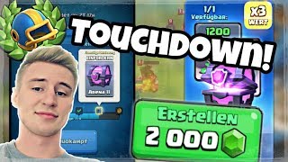 TOUCHDOWN MODUS  2000 GEMs Turnier Clash Royale deutsch [upl. by Gael]