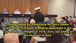 Chicago Heights Fire Department swearing in ceremony 17 July 2024 [upl. by Mindi]