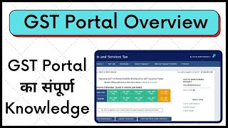 GST Portal Overview  GST Portal in Hindi  Complete Knowledge about GST Portal in Hindi [upl. by Stutzman288]