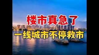 一线城市不停救市，说明楼市真的急了 买房房价楼市 [upl. by Werda]