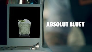 ABSOLUT BLUEY DRINK RECIPE  HOW TO MIX [upl. by Daas]