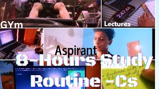 8 Hour Studyvlog  Day In The Life Of CS Exe Student  GymRevisionLectures csaspirant vlog [upl. by Shir]