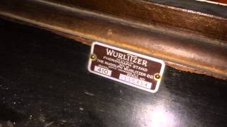 Wurlitzer model 41 jukebox amp original wood 410 stand [upl. by Bamford783]