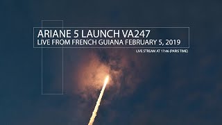 Live Ariane 5 launch VA247 [upl. by Dnomaj]