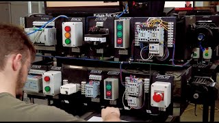 3 Phase Stop Start with Time on Delay Circuit with Indicator Lights wired by Johnathan [upl. by Smukler]