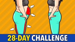 Take on the 28Day Challenge Legs Belly and Hips Transformation at Home [upl. by Nolak]