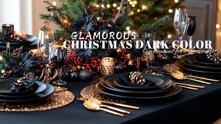 Glamorous Christmas Decor Ideas Dark Color Combinations for a Luxurious Holiday Look [upl. by Boys965]