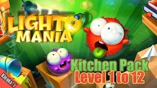 Lightomania Kitchen Level 1 to 12 Walkthrough [upl. by Ridglee]