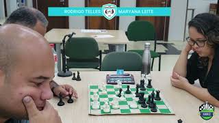 Torneio Xadrez Brasília  Rodrigo Telles vs Maryana Leite [upl. by Behlau]