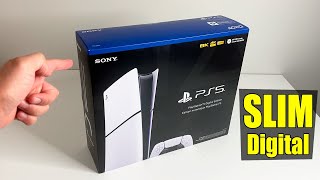 New PS5 Digital Slim  Unboxing Setup Tips amp Gameplay [upl. by Htyderem536]