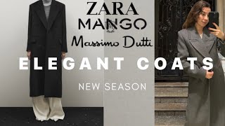 WOOL COATS HAUL  MANGO MASSIMO DUTTI ZARA [upl. by Llirrem]