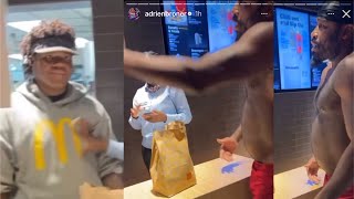 Adrien Broner “DON’T BE SPITTING ON MY FOOD” Tells McDonald’s Employee • PRANK [upl. by Ykvir607]