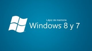 Cómo Crear una Memoria USB con Windows 8 o 7 ✔ [upl. by Aneladgam93]