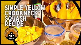 Crookneck Squash Recipes  Simple Summer Squash Recipe  Every Bit Counts [upl. by Llovera353]