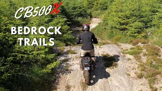 CB500X Off Road Bedrock Trails [upl. by Ruosnam846]