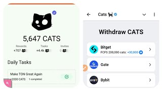 How to Connect Bybit wallet to Cats airdrop [upl. by Rinaldo]